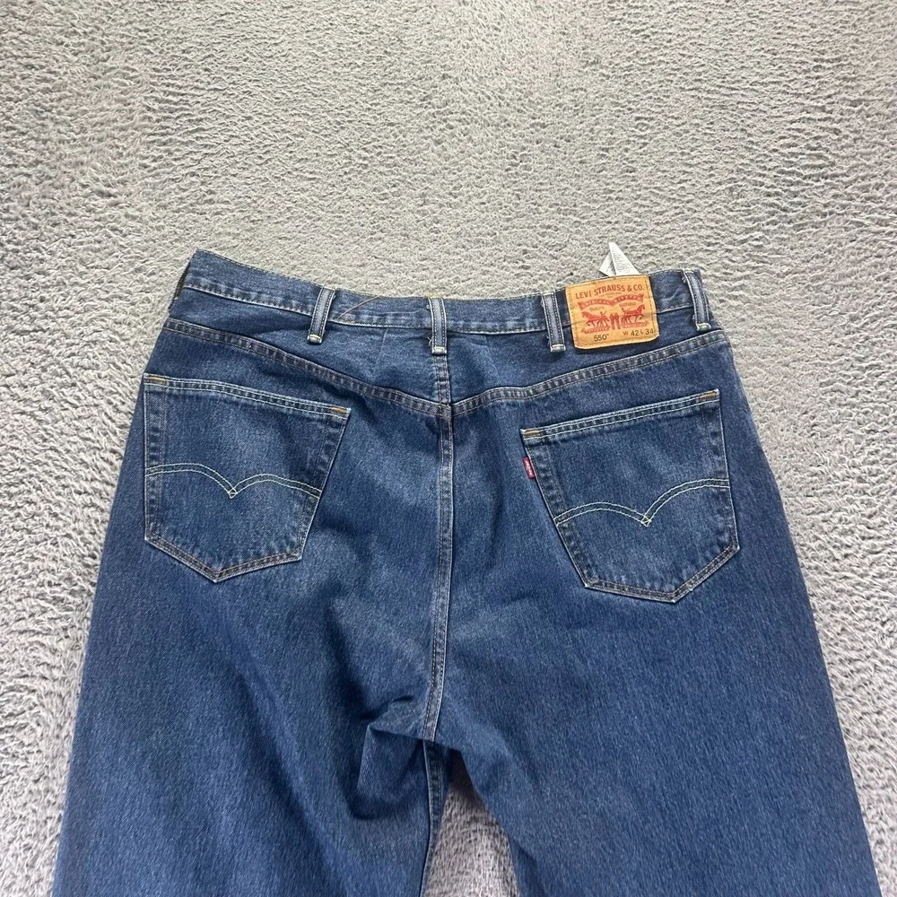 Levi's 550 Jeans Men 40x32 Blue Cotton Denim Straight Workwear Streetwear Travel